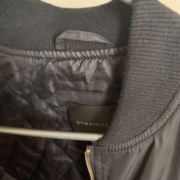 Black Bomber Jacket - Picture 3 of 5